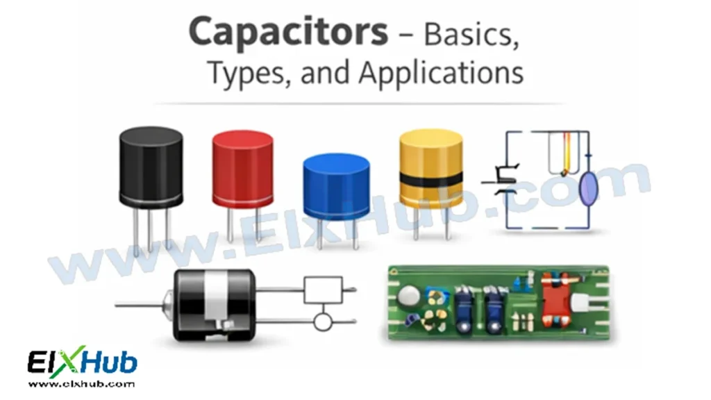 Capacitors basics types and applications in electronics