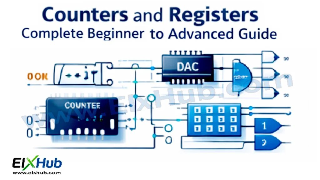 Counters and registers in digital electronics guide