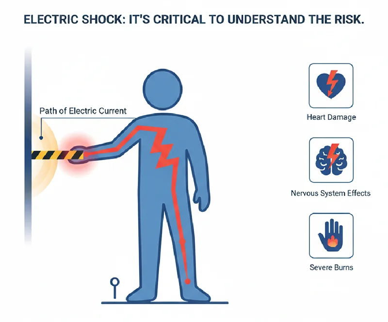 Electric shock hazard