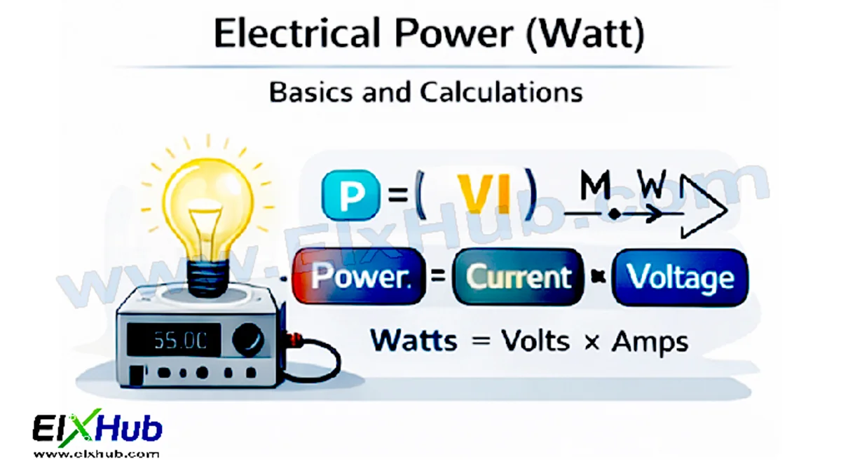 Electrical Power Watt Basics and Calculations