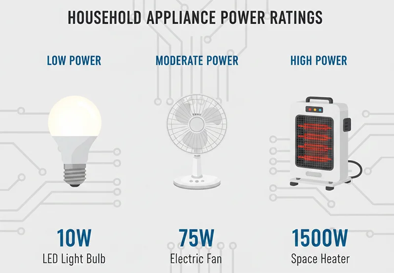 Appliance power ratings