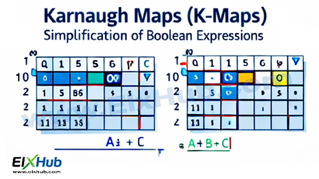 Karnaugh maps K-maps simplification of Boolean expressions