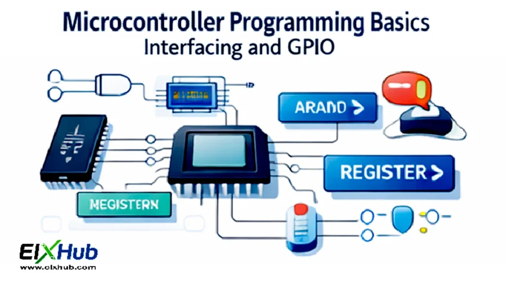 Microcontroller programming basics interfacing GPIO