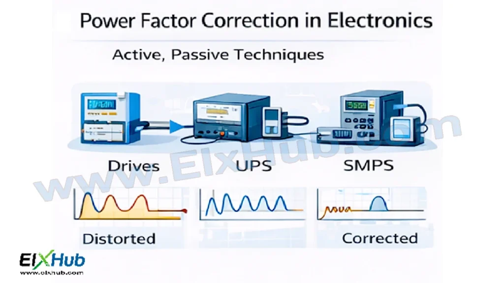 Power Factor Correction in Electronics – Active, Passive Techniques