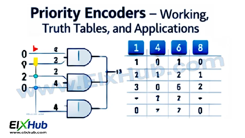 Priority encoders working truth tables applications