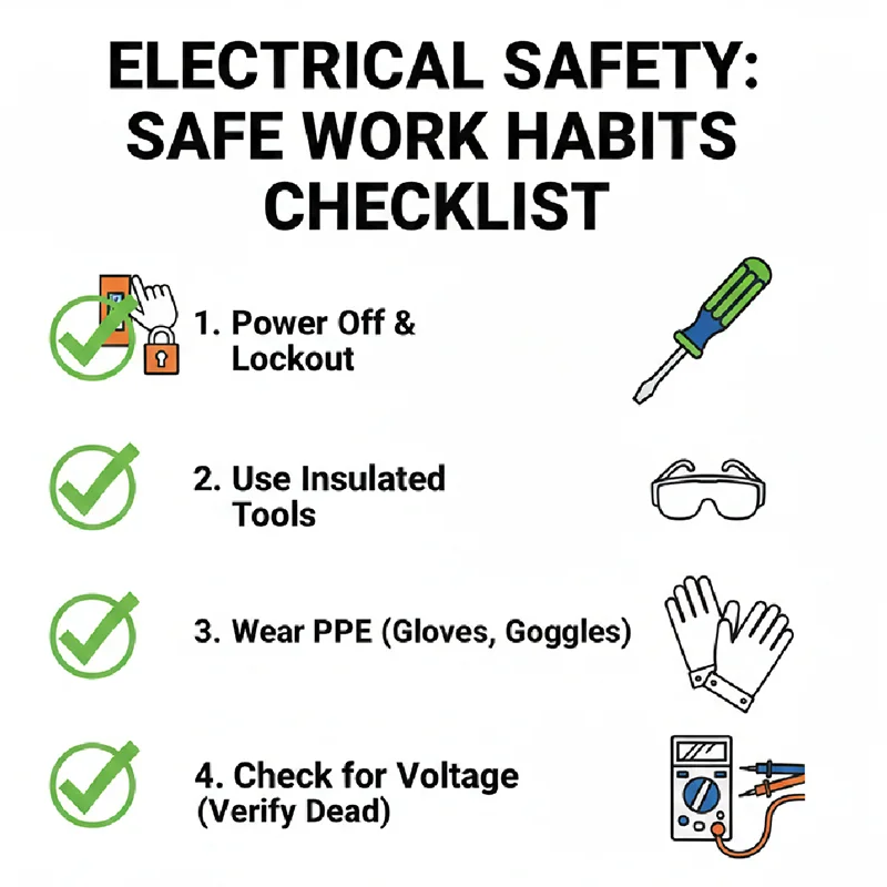 Safe work habits checklist