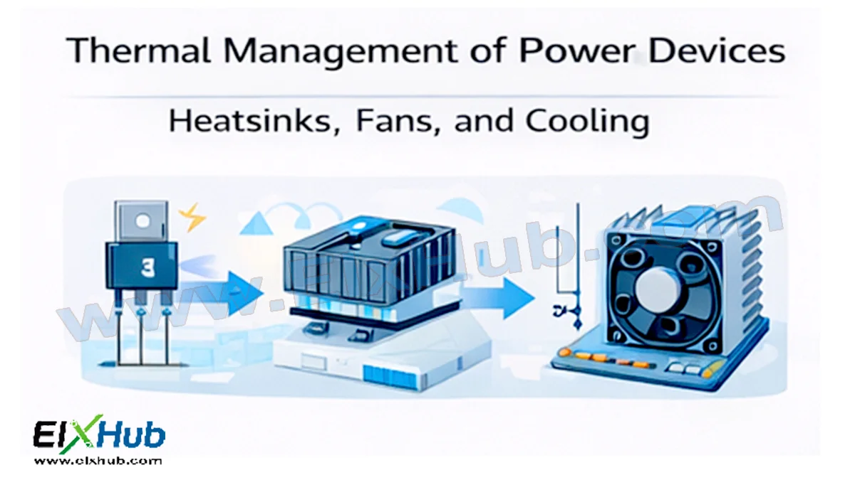 Thermal Management of Power Devices – Heatsinks, Fans, and Cooling